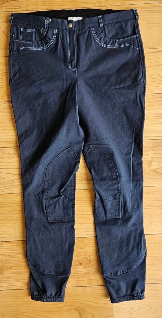 Nieuwe donkerblauwe (rij)broek met glitters - Maat 42/44, Blauw, Maat 42/44 (L), Nieuw, Ophalen of Verzenden