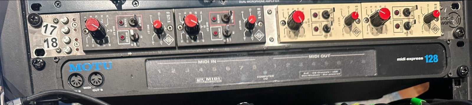 Distressor comp, DBX215, Lexicon MX300, 4x Neumann 476B, Ophalen, Gebruikt, Audio