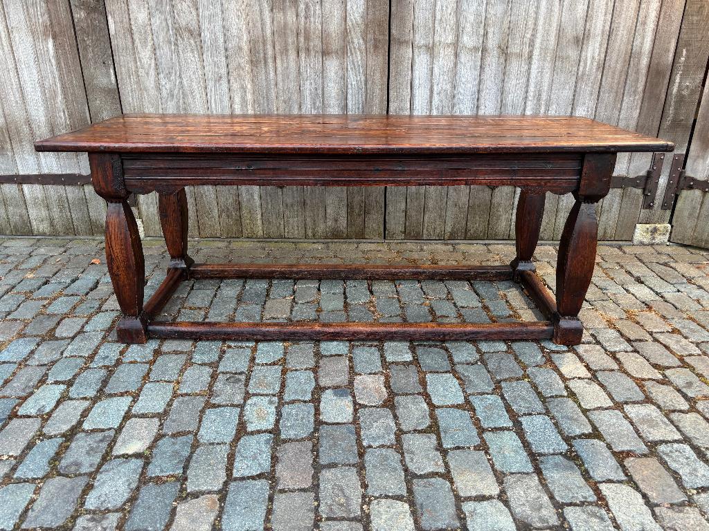 17e 18e eeuw machtig mooie grote lange Franse eet tafel top!, Ophalen