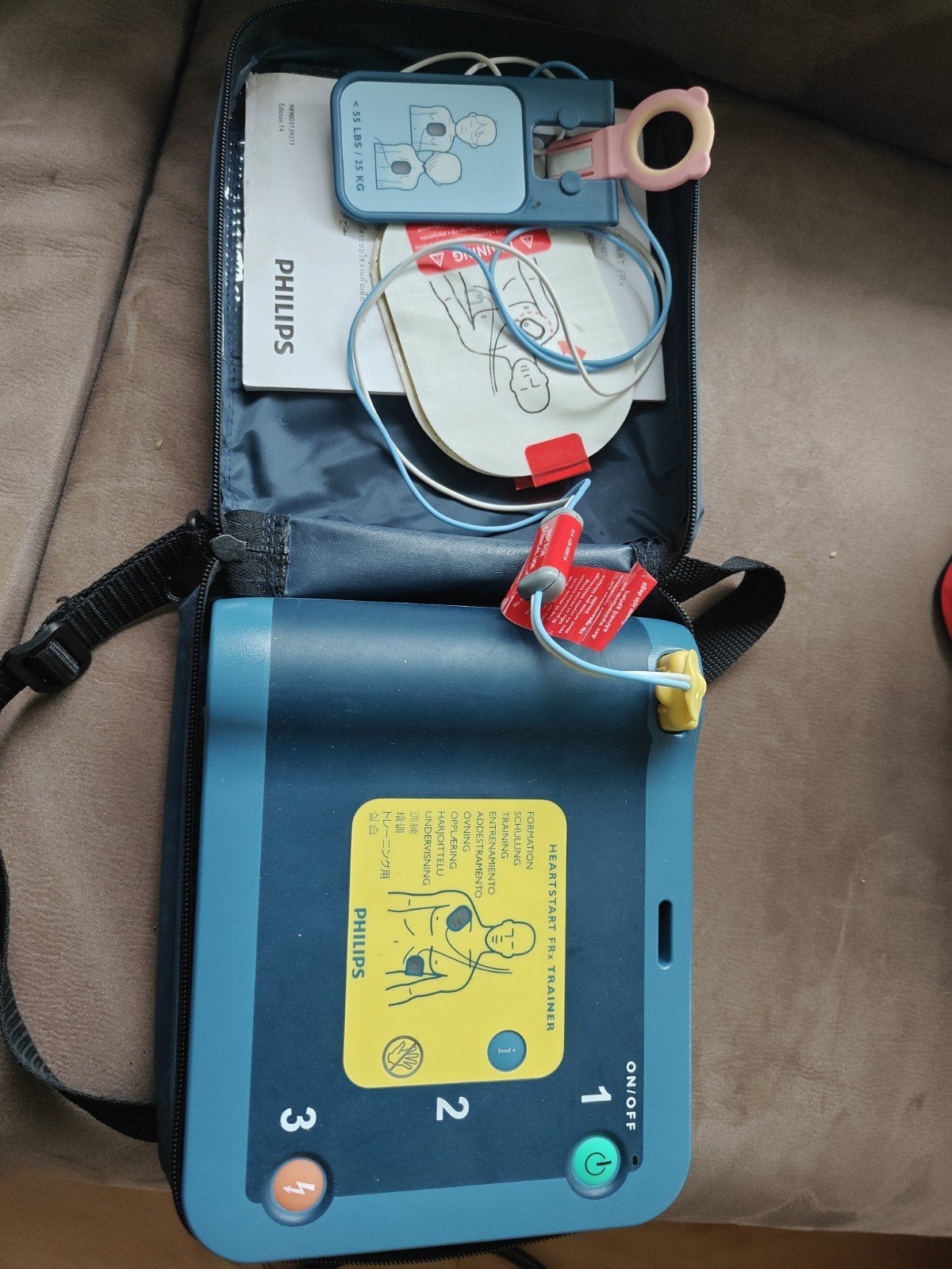 Philips Heartstart AED trainer.  in goede staat!!, Diversen, Ophalen of Verzenden, Gebruikt