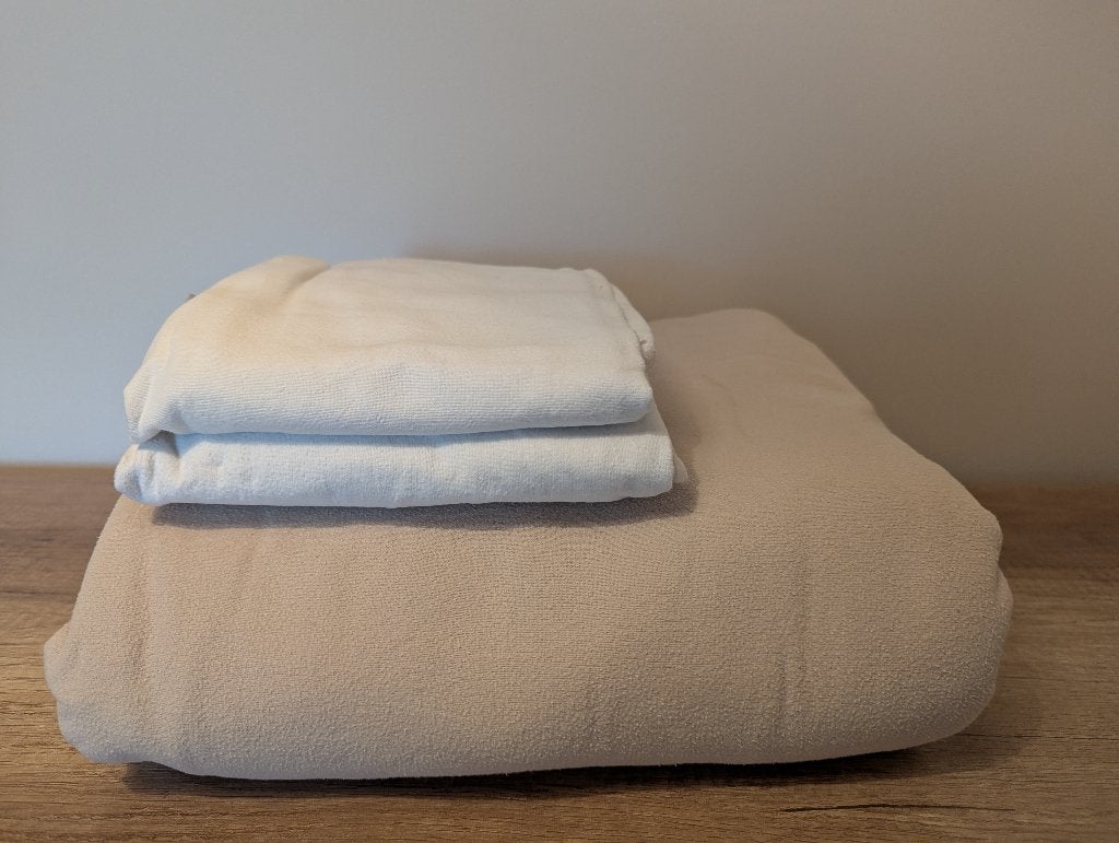 Dekbedovertrek flanel warm zand - 240x220, Huis en Inrichting, Slaapkamer | Beddengoed, Ophalen, Overige kleuren, Dekbedovertrek