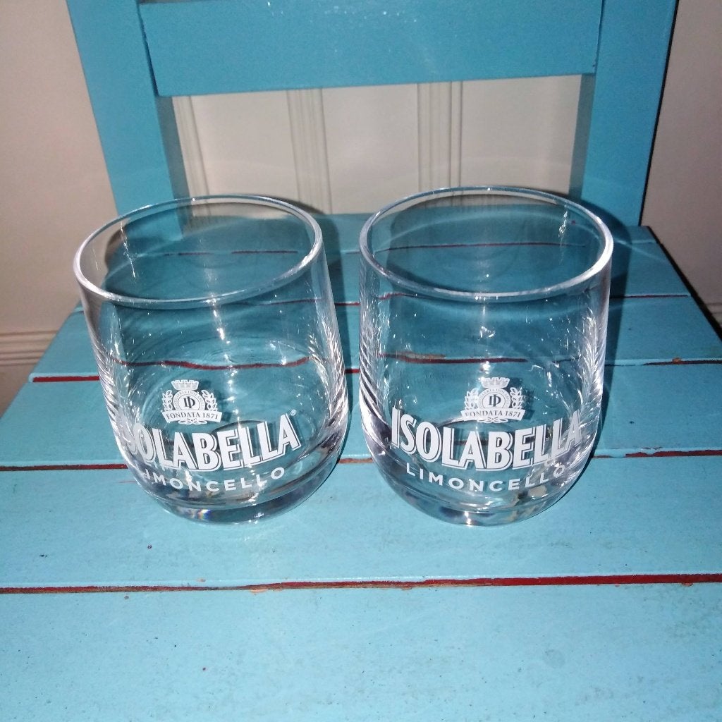Isolabella Limoncello glazen rond laag, Huis en Inrichting, Keuken | Servies, Zo goed als nieuw, Glas of Glazen, Overige stijlen