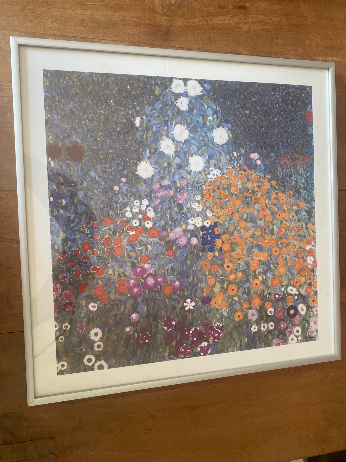 Ingelijste print van Gustav Klimt - Bloementuin, Huis en Inrichting, Woonaccessoires | Schilderijen, Tekeningen en Foto's, 50 – 75