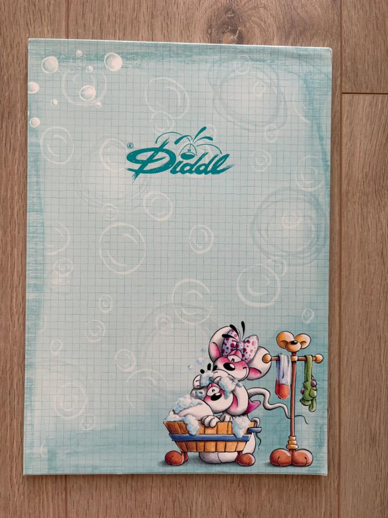 Diddl blok a4 blauw bad, Verzamelen, Diddl, Papier, Kaart of Schrift, Diddl, Ophalen of Verzenden
