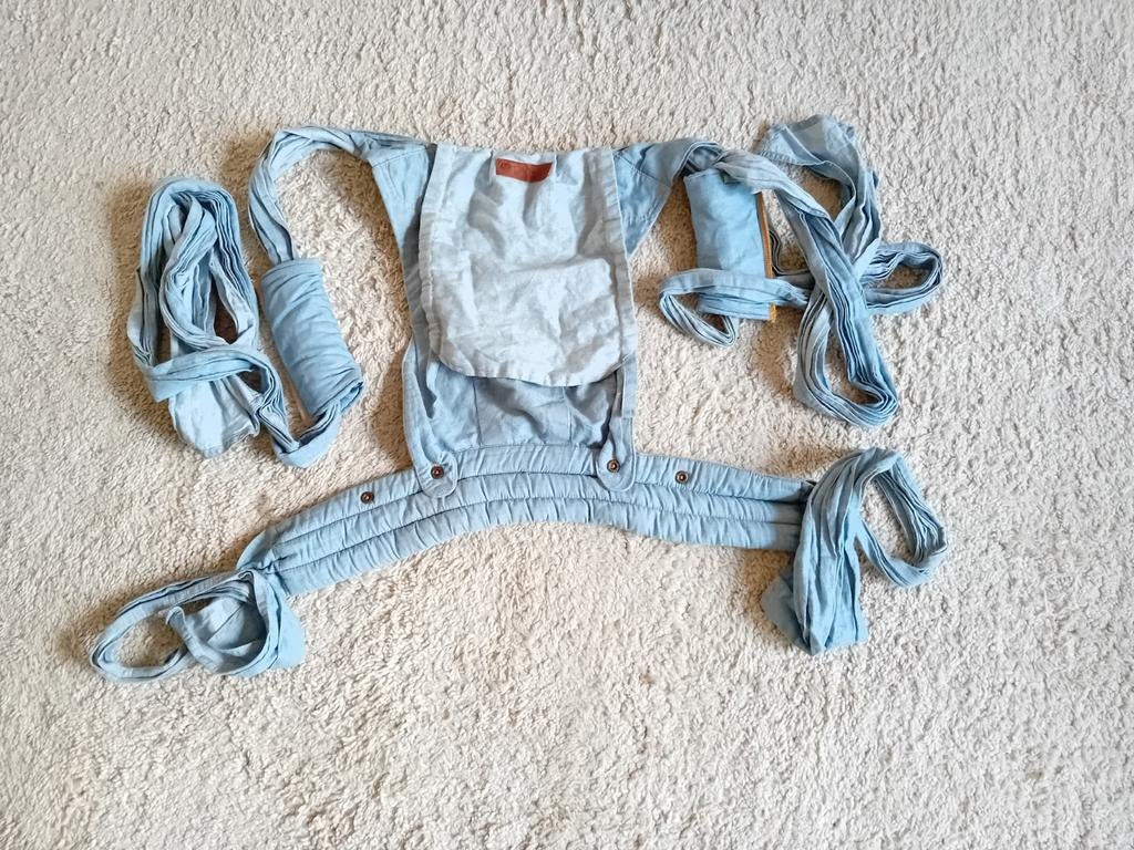 ByKay Deluxe Denim Wrap Draagzak - Comfortabel & Stijlvol, Kinderen en Baby's, Babydragers en Draagdoeken, Overige merken, Ophalen of Verzenden