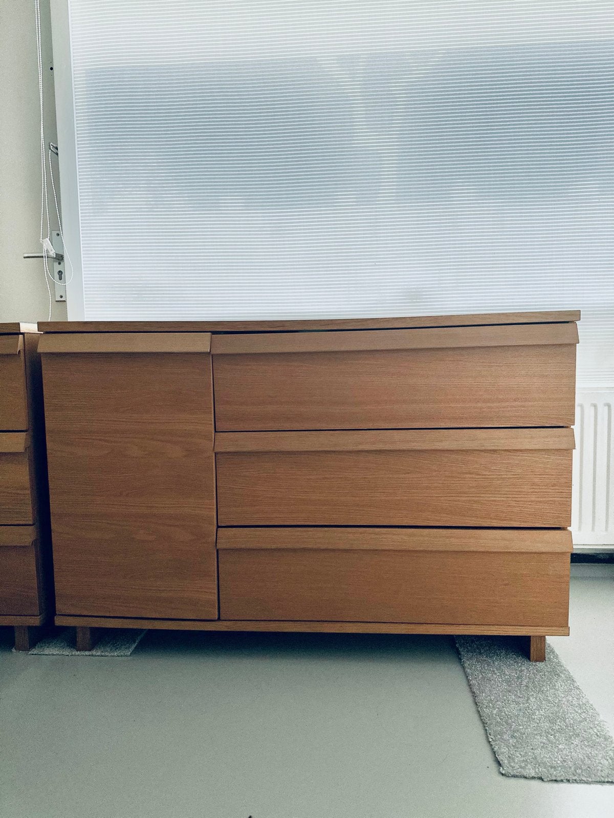 Ikea OPPLAND ladekast / commode in eikenfineer, Huis en Inrichting, Kasten | Dressoirs, Ophalen, Gebruikt, 150 tot 200 cm, Met lade(s)