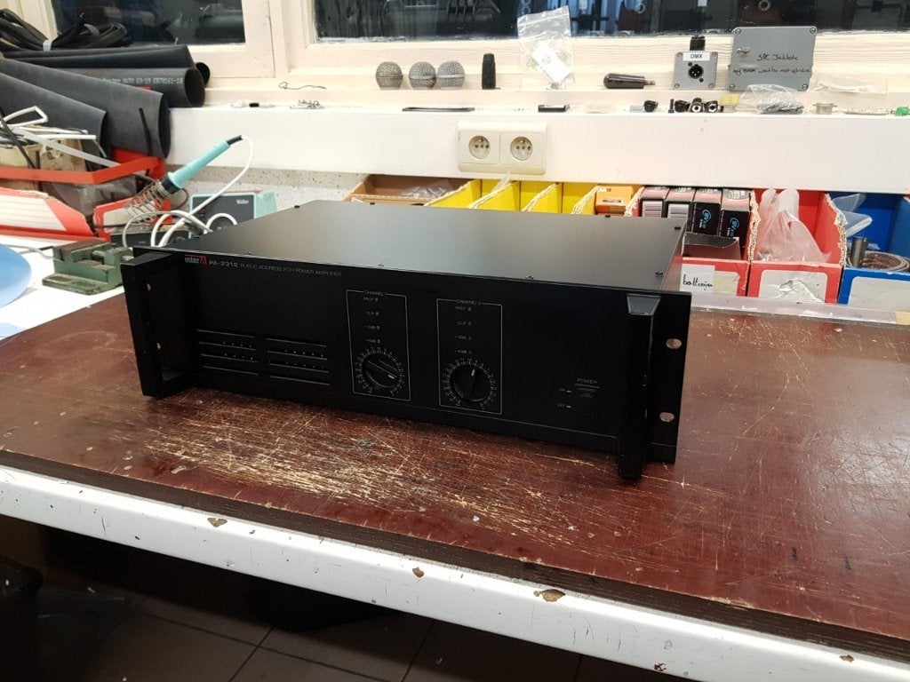 InterM PA-2312 100V versterker, Ophalen