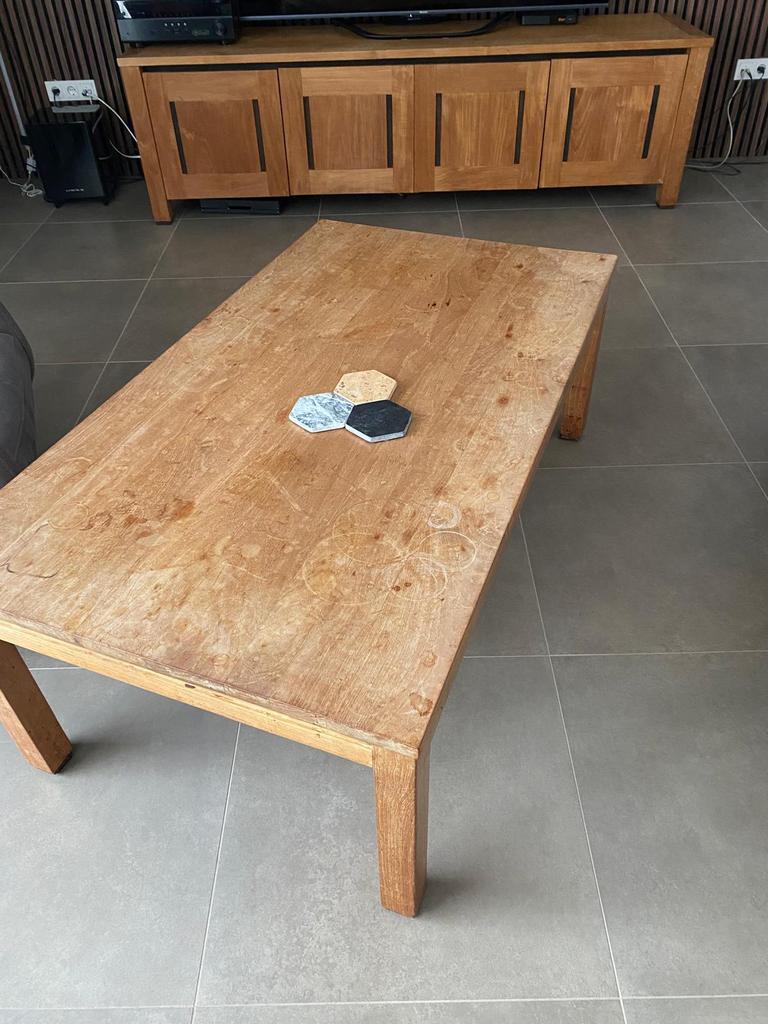 Teakhouten kwaliteits salontafel te koop, Ophalen