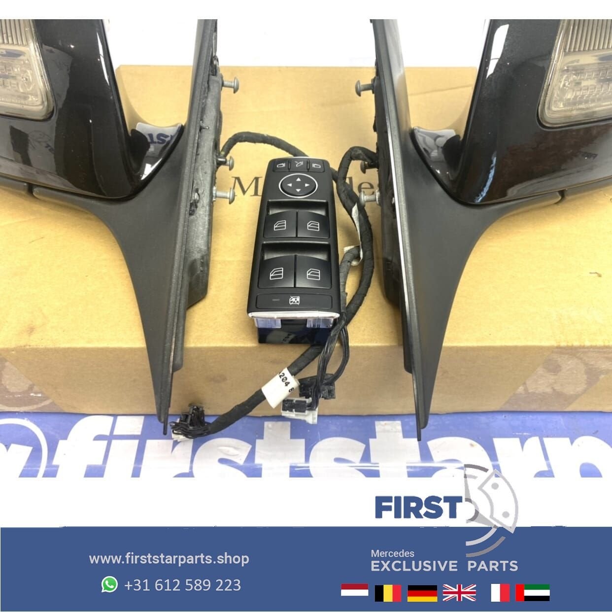 W204 C63 W212 E63 AMG Elektrisch inklapbare spiegels Set 204, Auto-onderdelen, Spiegels, Gebruikt, -, Ophalen of Verzenden, -