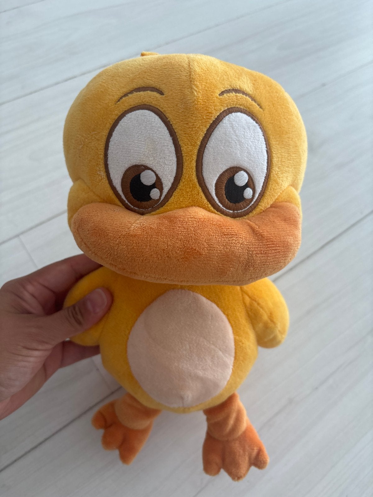 Saskin ördek van Sevimli dostlar met liedjes, Geel, Ophalen of Verzenden, Zo goed als nieuw, Middelgroot (20 tot 80 cm)
