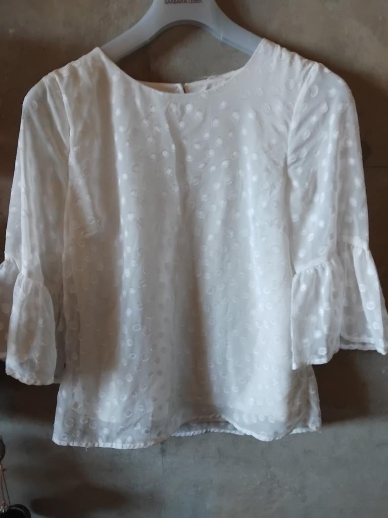 Luxe blouse met aparte mouwtjes maat 40, Ophalen of Verzenden, Zo goed als nieuw, Maat 38/40 (M), Korte mouw