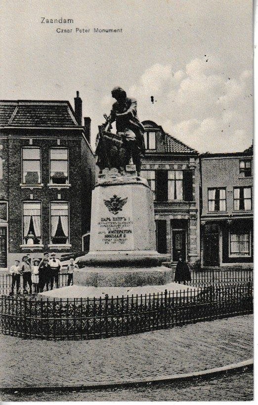 ZAANDAM  -  SCAAR PETER MONUMENT - 1912, Ophalen of Verzenden, Voor 1920, Gelopen, Noord-Holland