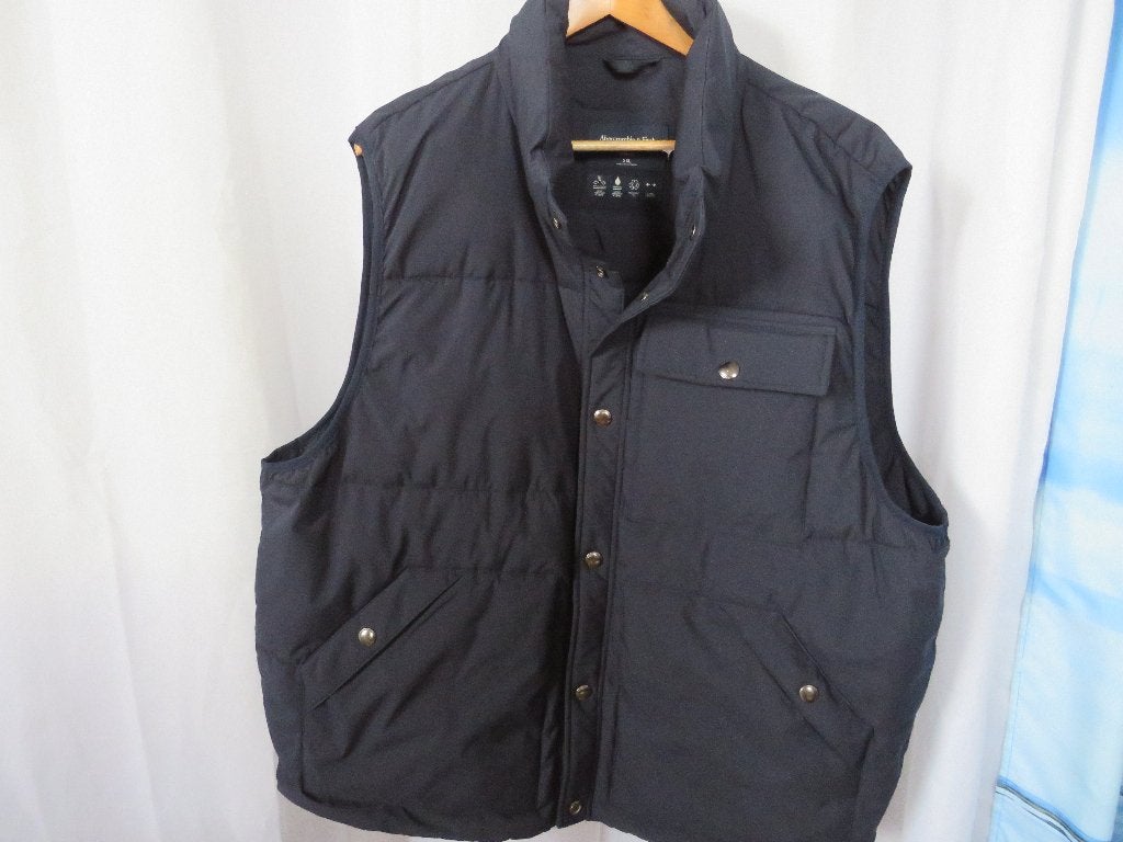 Blauwe bodywarmer stretch mt xxl Abercrombie & Fitch, Maat 52/54 (L), Blauw, Ophalen of Verzenden, Abercrombie & Fitch
