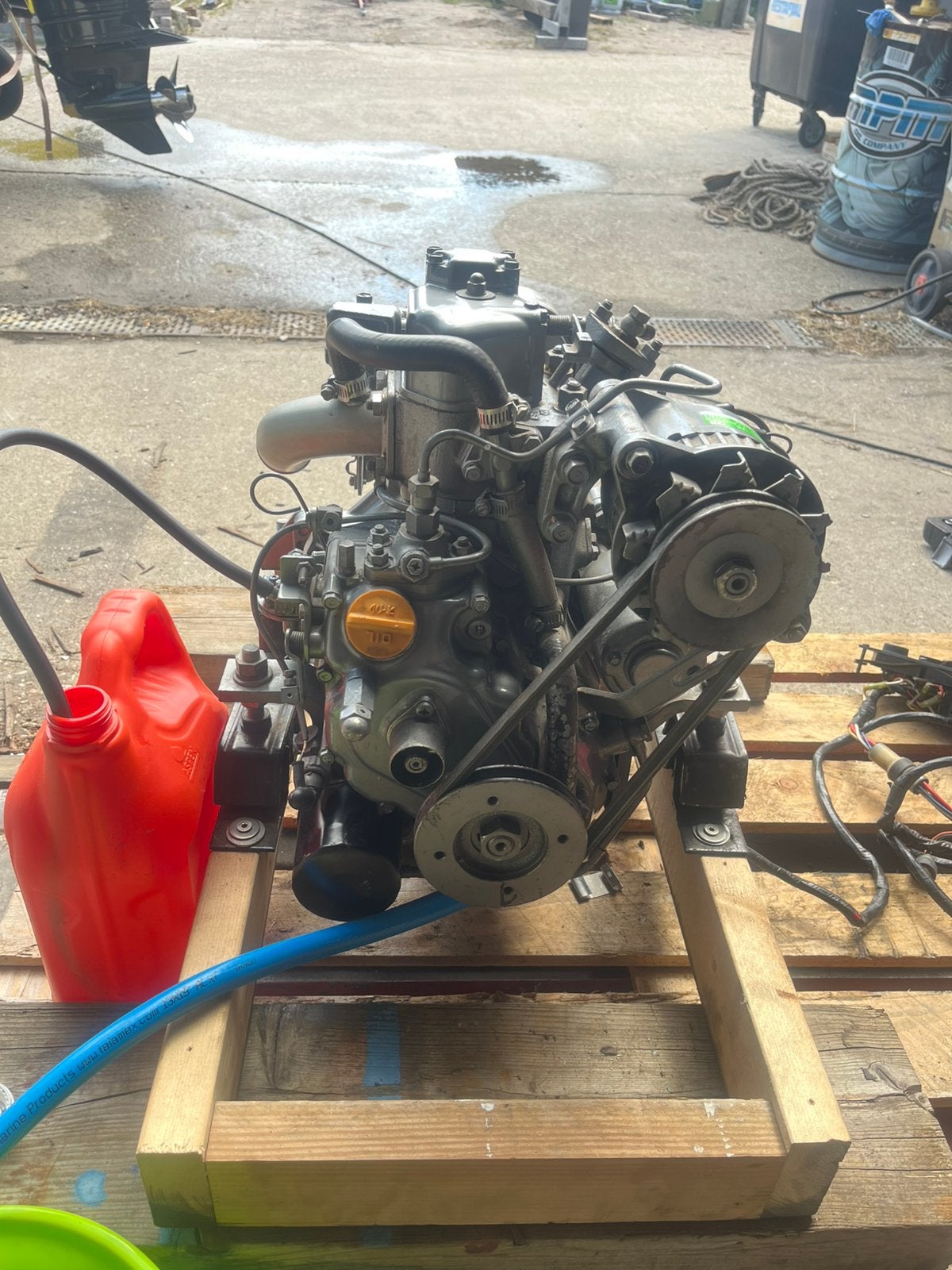 Yanmar 1GM10 Scheepsdieselmotor, Ophalen, Gebruikt