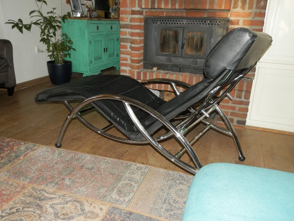 Chaise longues echte oude buisframe !!!!, Ophalen, Eenpersoons, Minder dan 150 cm