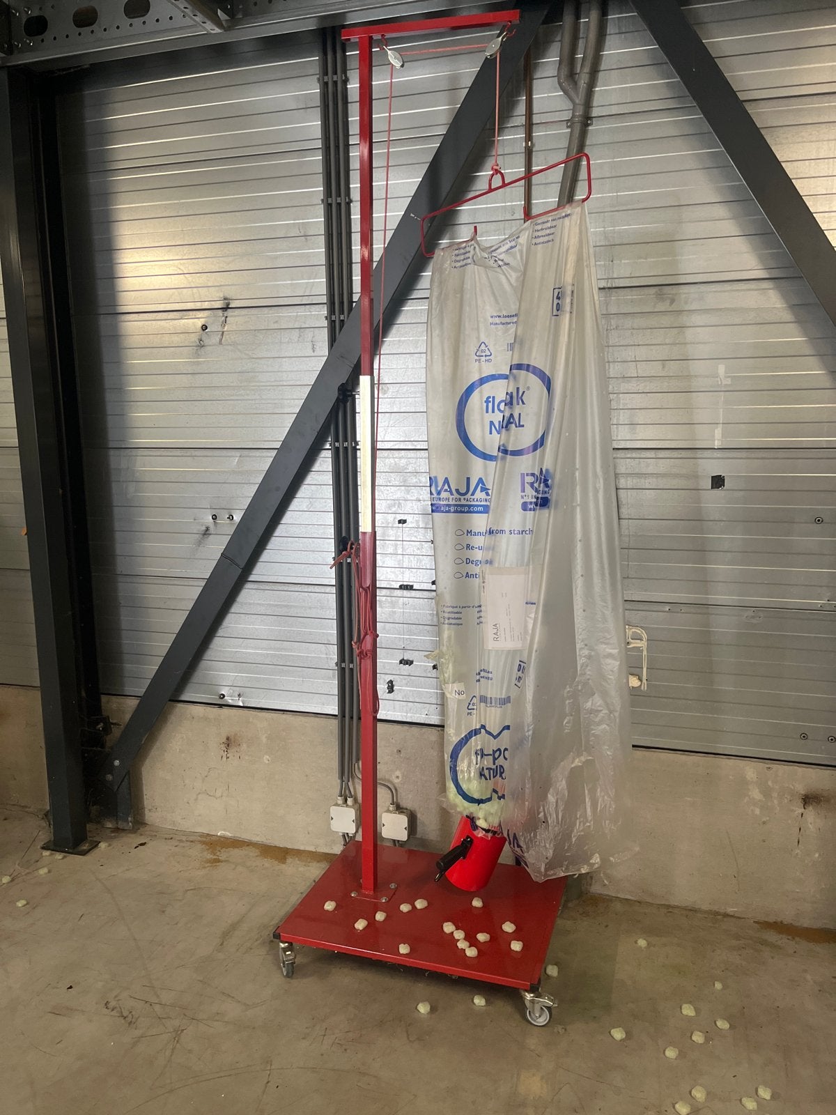 Verpakkingsmachine voor vulchips, Ophalen