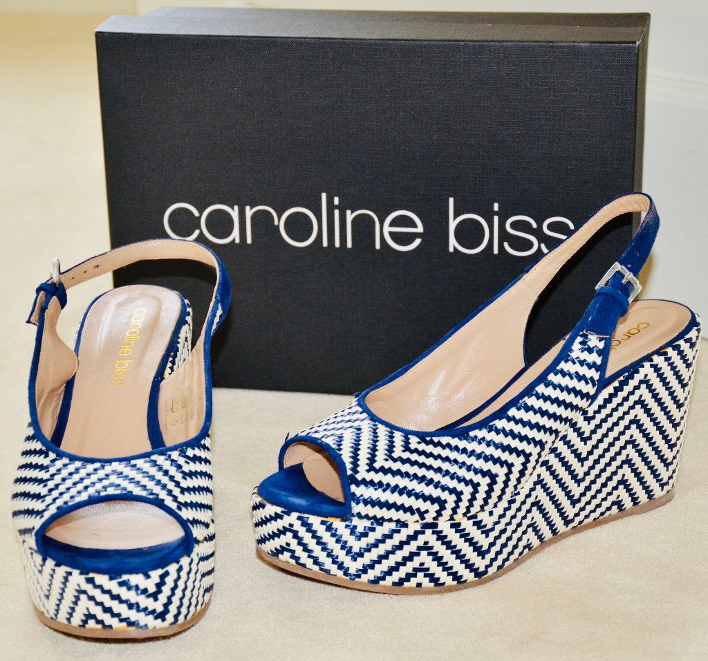 Caroline Biss wedges / sleehak, maat 38, Overige typen, Zo goed als nieuw, Caroline Biss, Verzenden