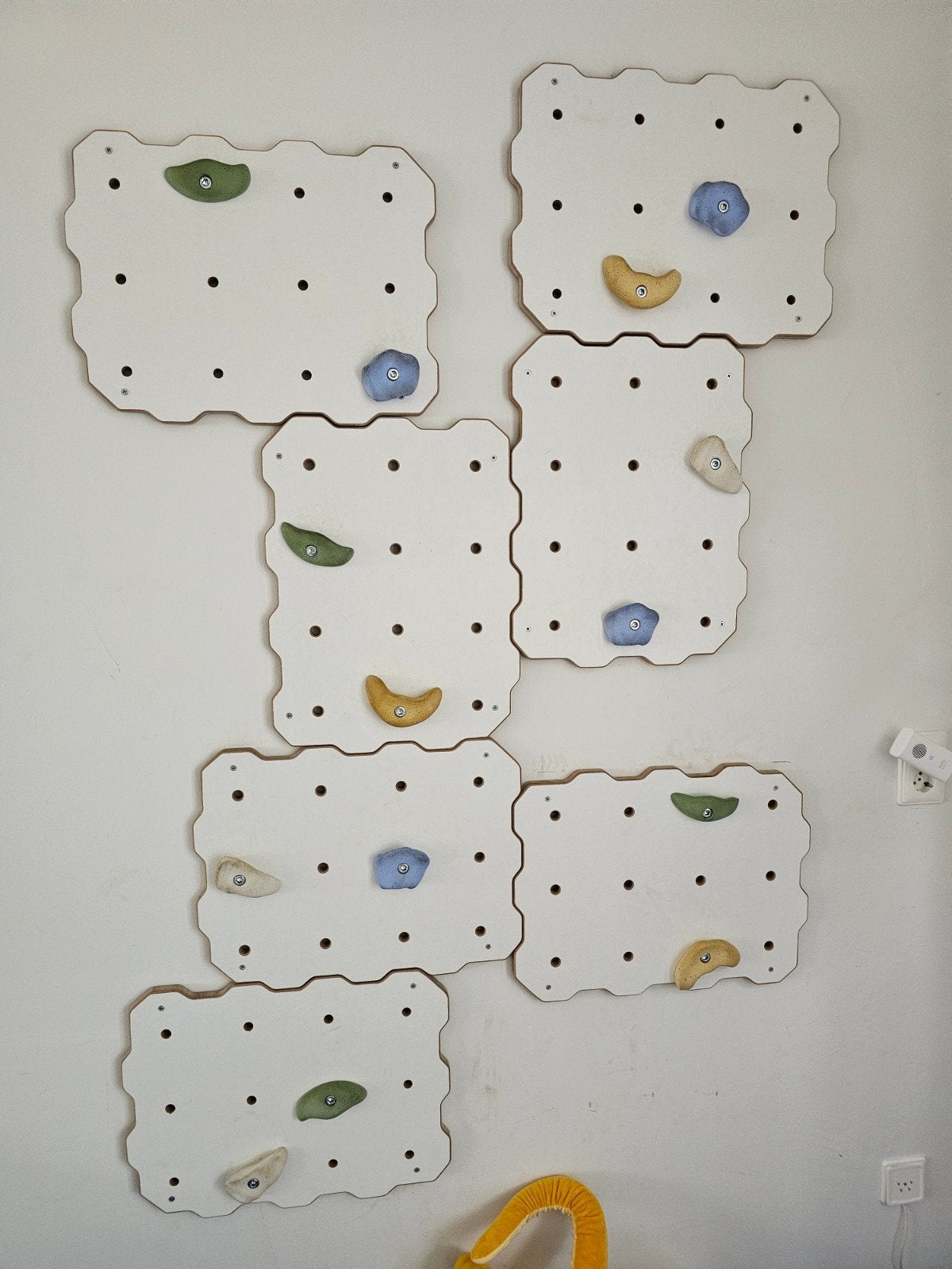 Klimwand voor kinderen - Set van 7 panelen met grepen, Ophalen, Gebruikt, Klimsport-accessoire