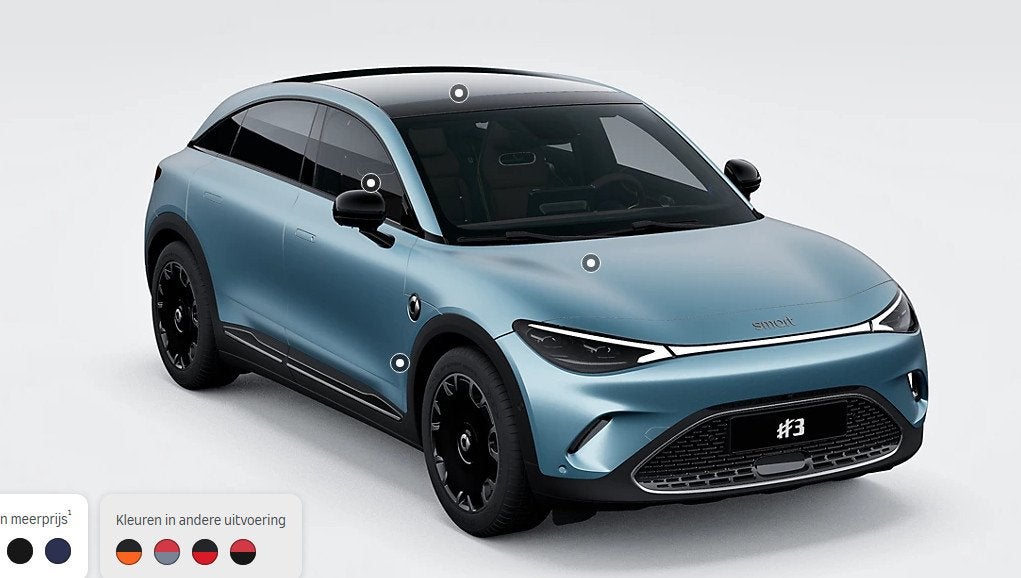 smart #3 Premium 66 kWh | 360 Camera | Warmtepomp | panorama, Auto's, Automaat, Achterwielaandrijving, Blauw, Leder