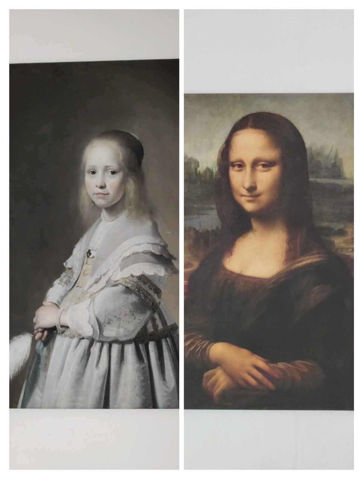 Set van 2 Klassieke Schilderijen/ canvasdoek, Ophalen