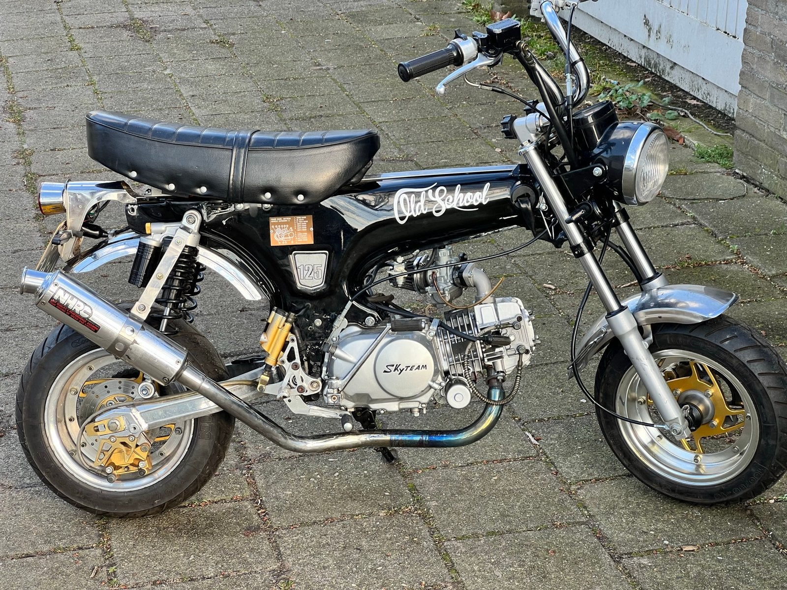 Skyteam Dax 125cc - Old School Look met brede banden, Ophalen, 4 versnellingen, 125 cc