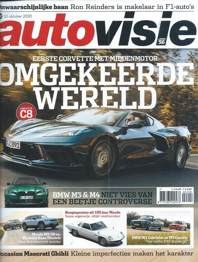 Autovisie 22 2020 : BMW M3 / M4 - Porsche Panamera - VW Golf, Ophalen of Verzenden, Gelezen, Algemeen