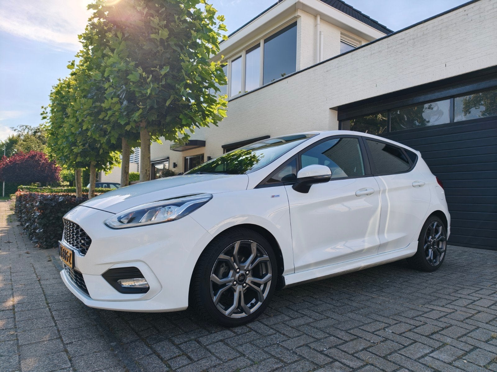 Ford Fiësta ST-Line 1.0 Ecoboost 100pk 5dr 2018 Wit, Auto's, Ford, 100 pk, Origineel Nederlands, 595 kg, Handgeschakeld
