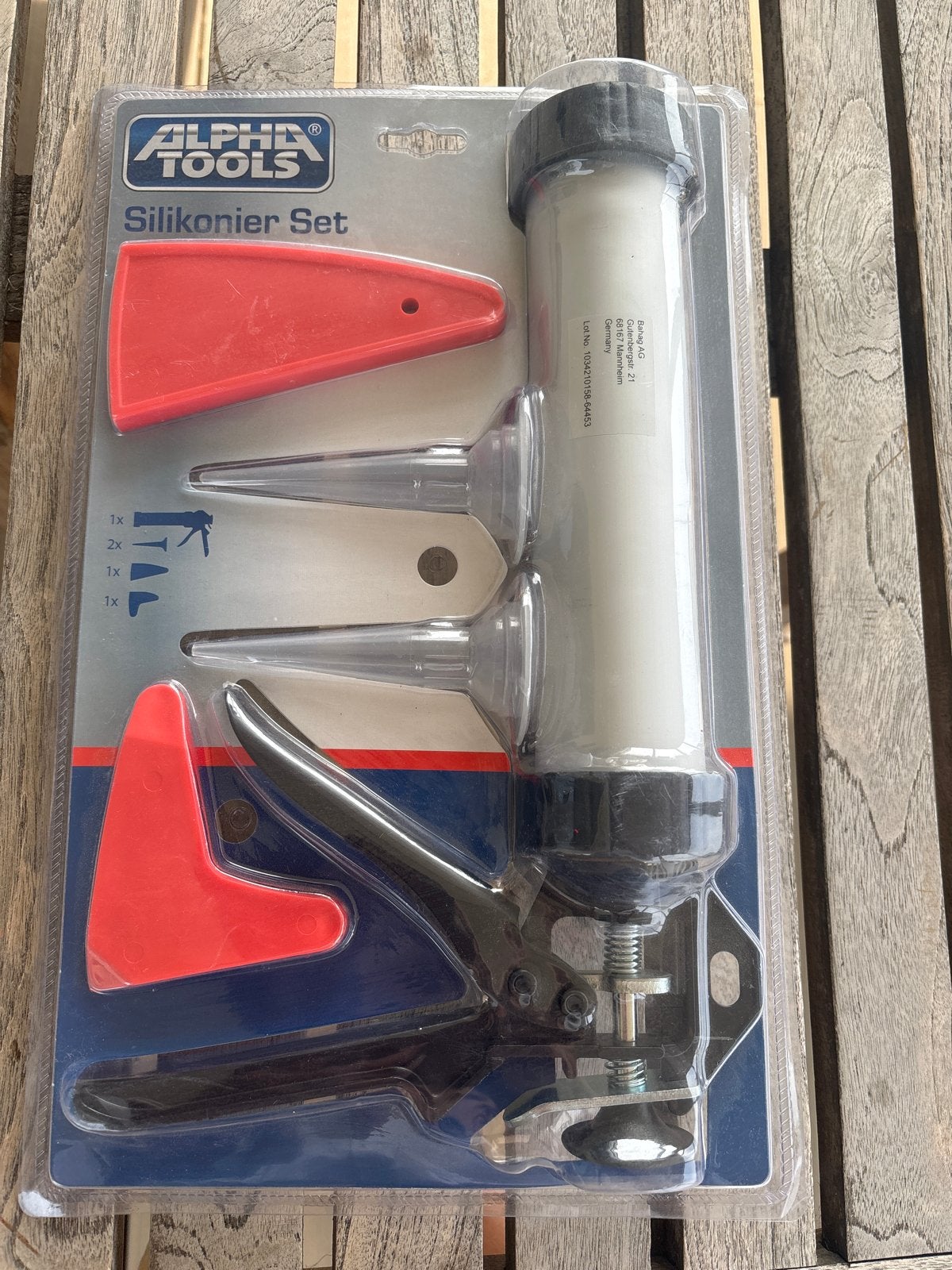 Alpha Tools Silikonier Set - Kitspuit voor siliconen, Ophalen, Nieuw, Kitspuit, Overige merken