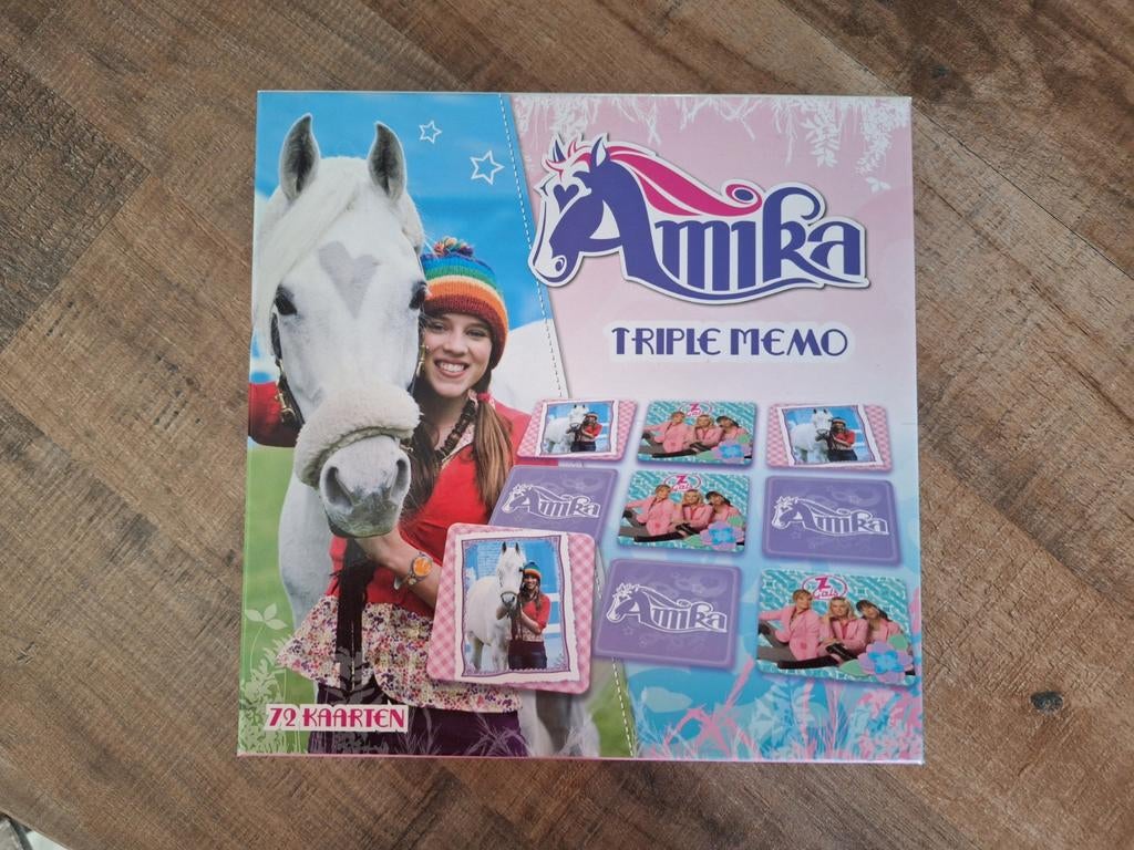 Amika Triple Memo - Geheugenspel met 72 kaarten, Vijf spelers of meer, Ophalen of Verzenden, Zo goed als nieuw, Studio 100