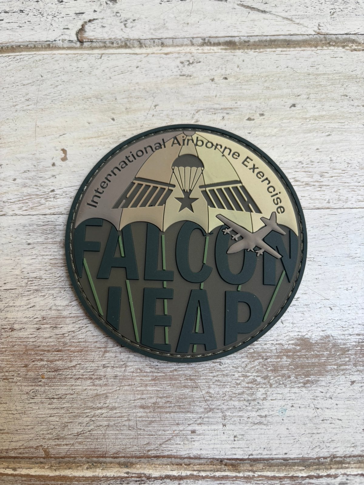 Falcon Leap Patch, Ophalen of Verzenden, Landmacht, Nederland, Embleem of Badge