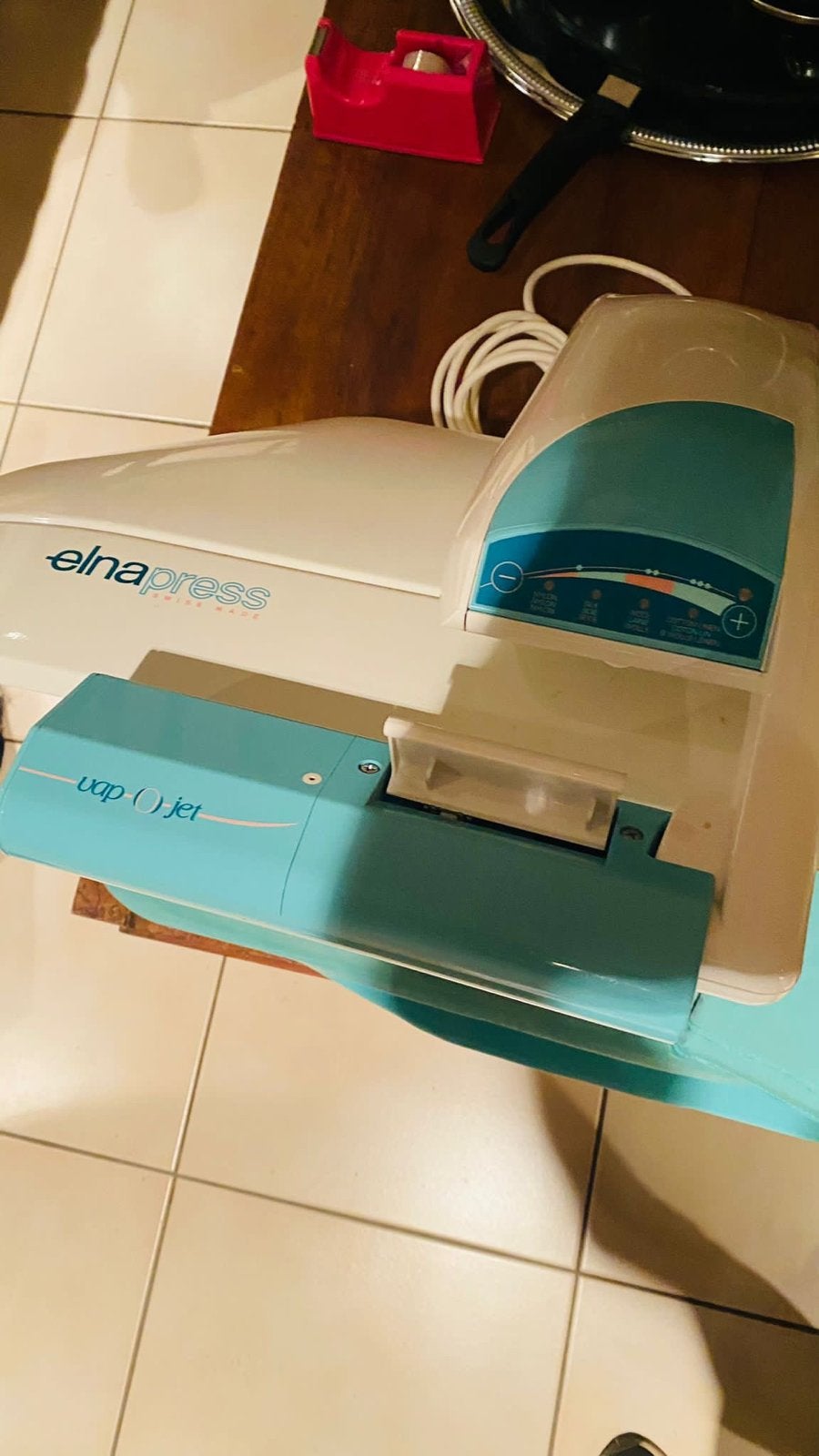 ElnaPress Opal Vap-O-Jet Strijkpers, Ophalen of Verzenden, Gebruikt, Strijkijzer met snoer