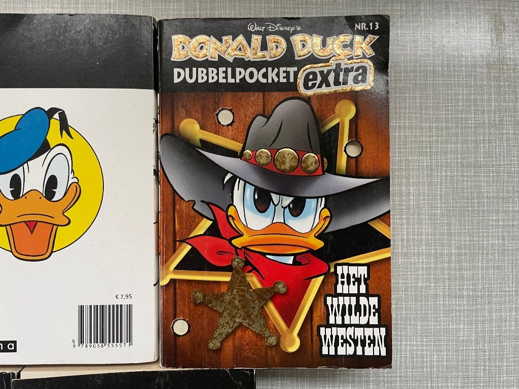 C655 Disney Donald Duck Dubbelpocket Extra 13 Wilde Westen, Eén stripboek, Ophalen of Verzenden, Gelezen, Donald Duck