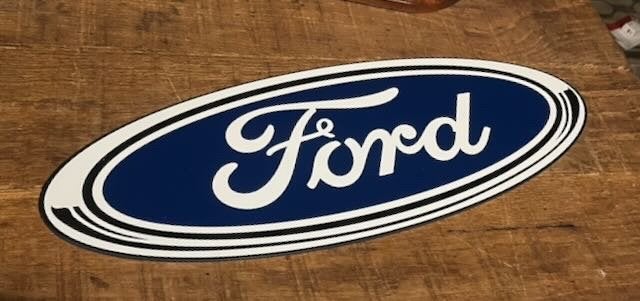FORD logo  reclamebord    Aluminium   gevelbordje, Verzamelen, Ophalen of Verzenden, Zo goed als nieuw, Auto's