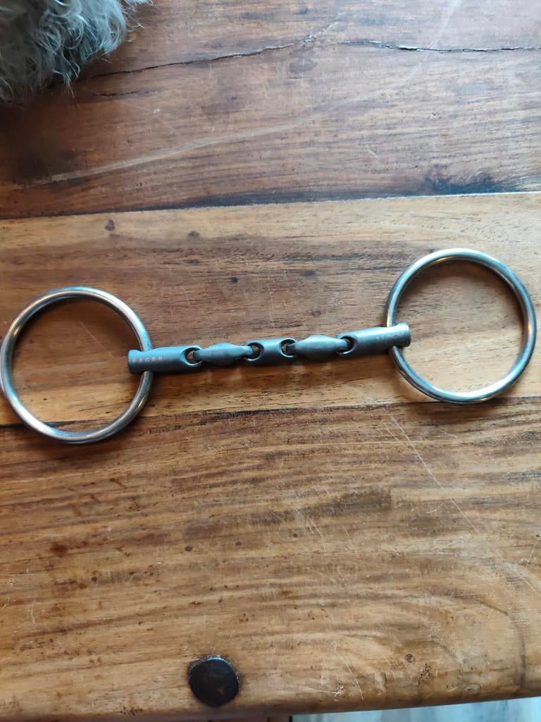 Fager Wilma titanium watertrens 11,5cm, Dieren en Toebehoren, Paarden en Pony's | Hoofdstellen en Tuigage, Ophalen of Verzenden