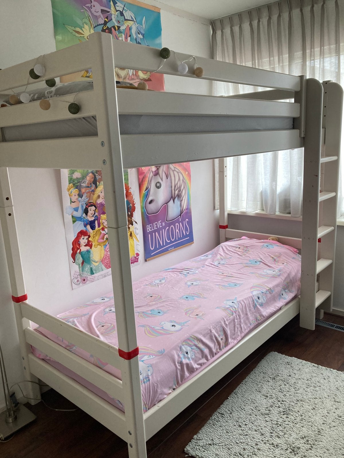 Flexa Classic Stapelbed whitewash 90x200, Ophalen, Gebruikt, Stapelbed