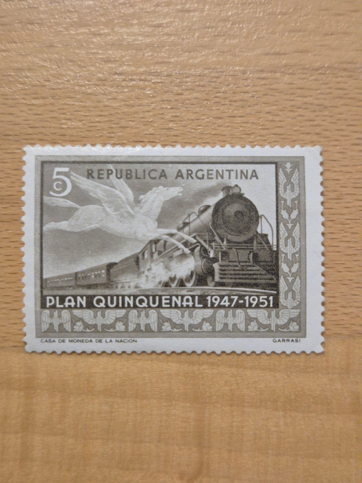 Argentinië 1951 trein, Ophalen of Verzenden, Postfris, Zuid-Amerika