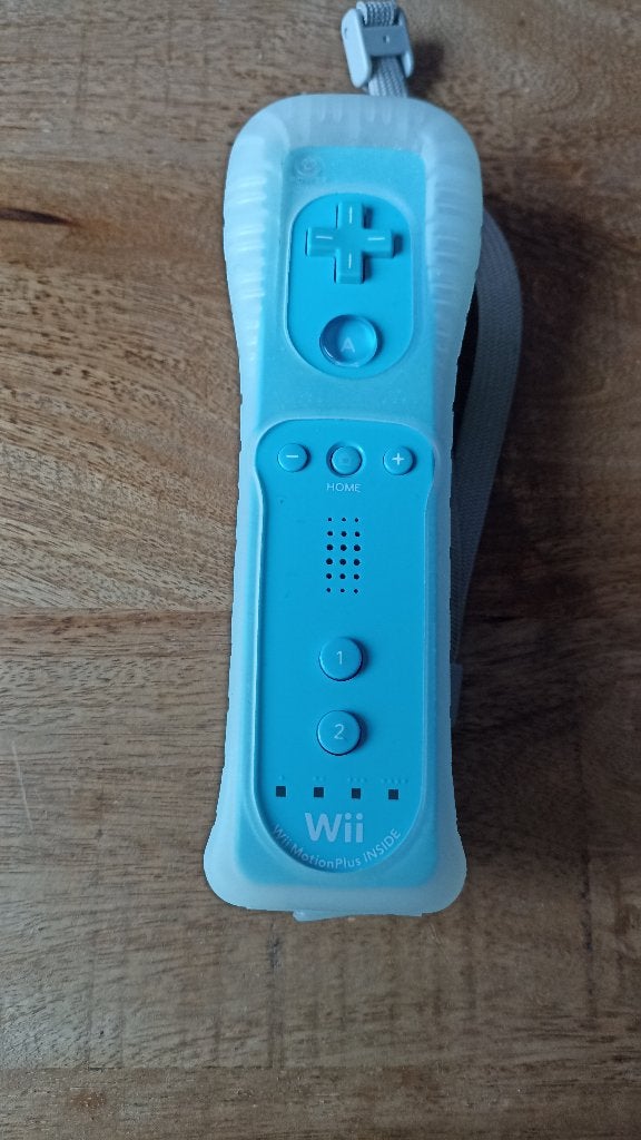 Wii motion plus controller blauw, Ophalen of Verzenden, Zo goed als nieuw, Wii, Wii-mote of Nunchuck