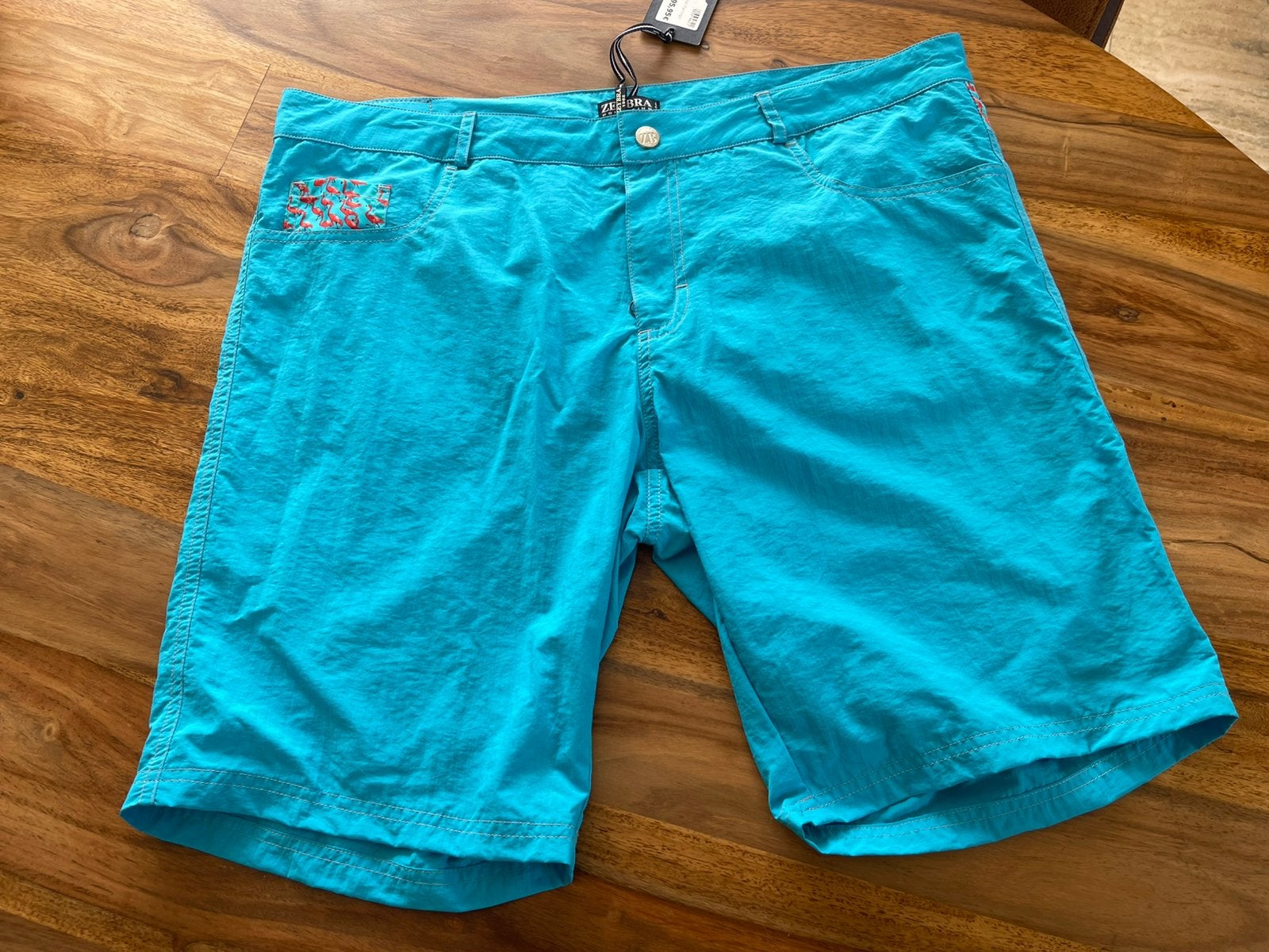 Zeybra heren zwemshort maat L - XL - XXL flamingo, Verzenden, Maat 56/58 (XL), Blauw, Zwemshort