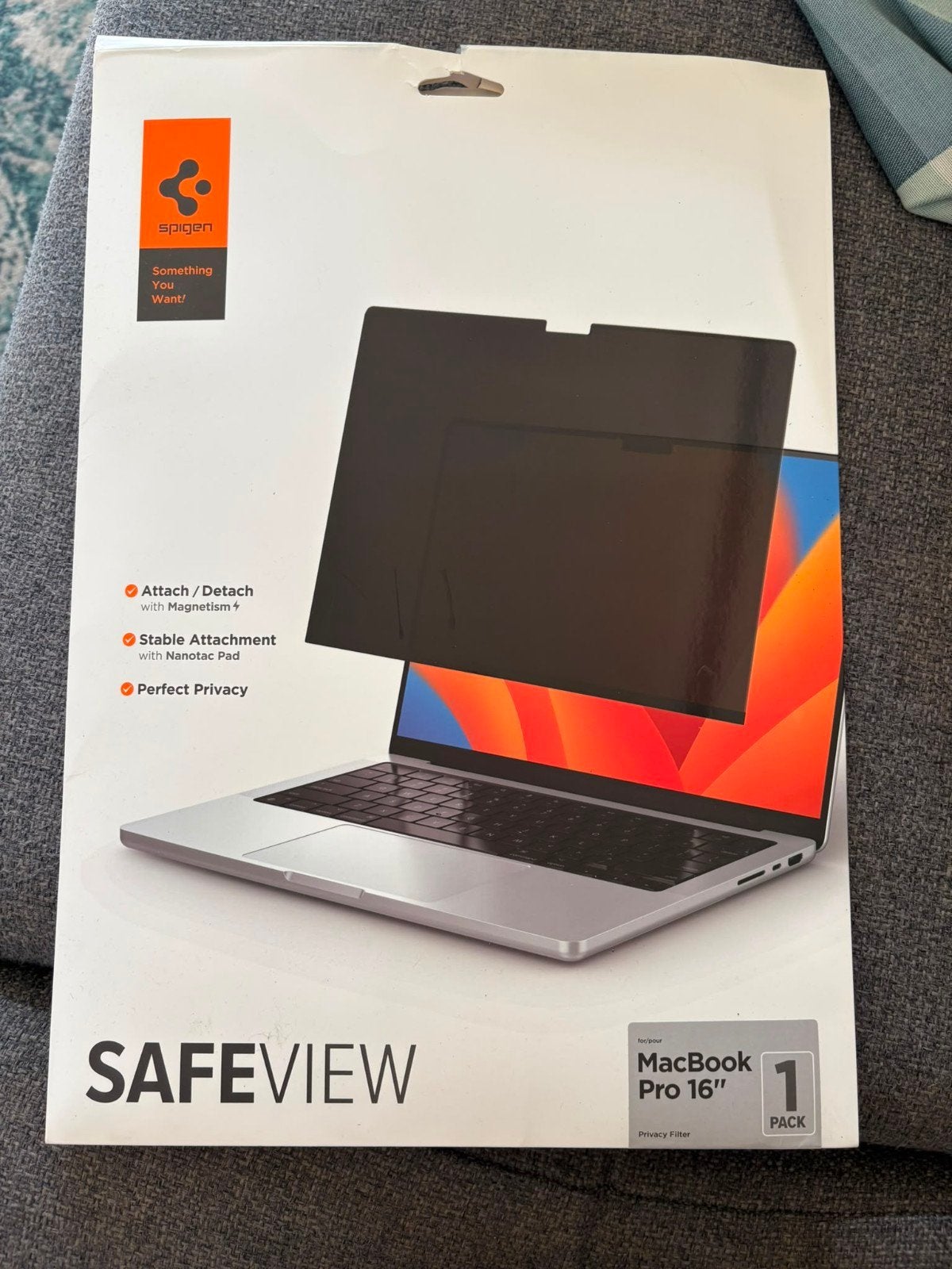 SafeView privacyscherm voor MacBook Pro 16-inch, Ophalen of Verzenden, Nieuw, 10 inch, Bescherming voor- en achterkant