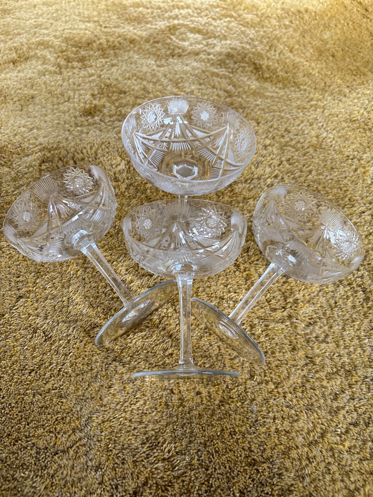 4 Champagnecoupes Vintage, Ophalen of Verzenden