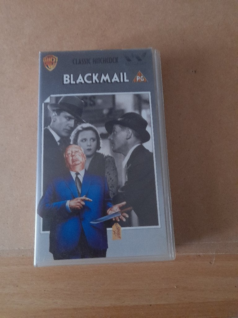 Blackmail VHS Classic Hitchcock, Cd's en Dvd's, VHS | Film, Alle leeftijden, Ophalen of Verzenden, Zo goed als nieuw, Thrillers en Misdaad