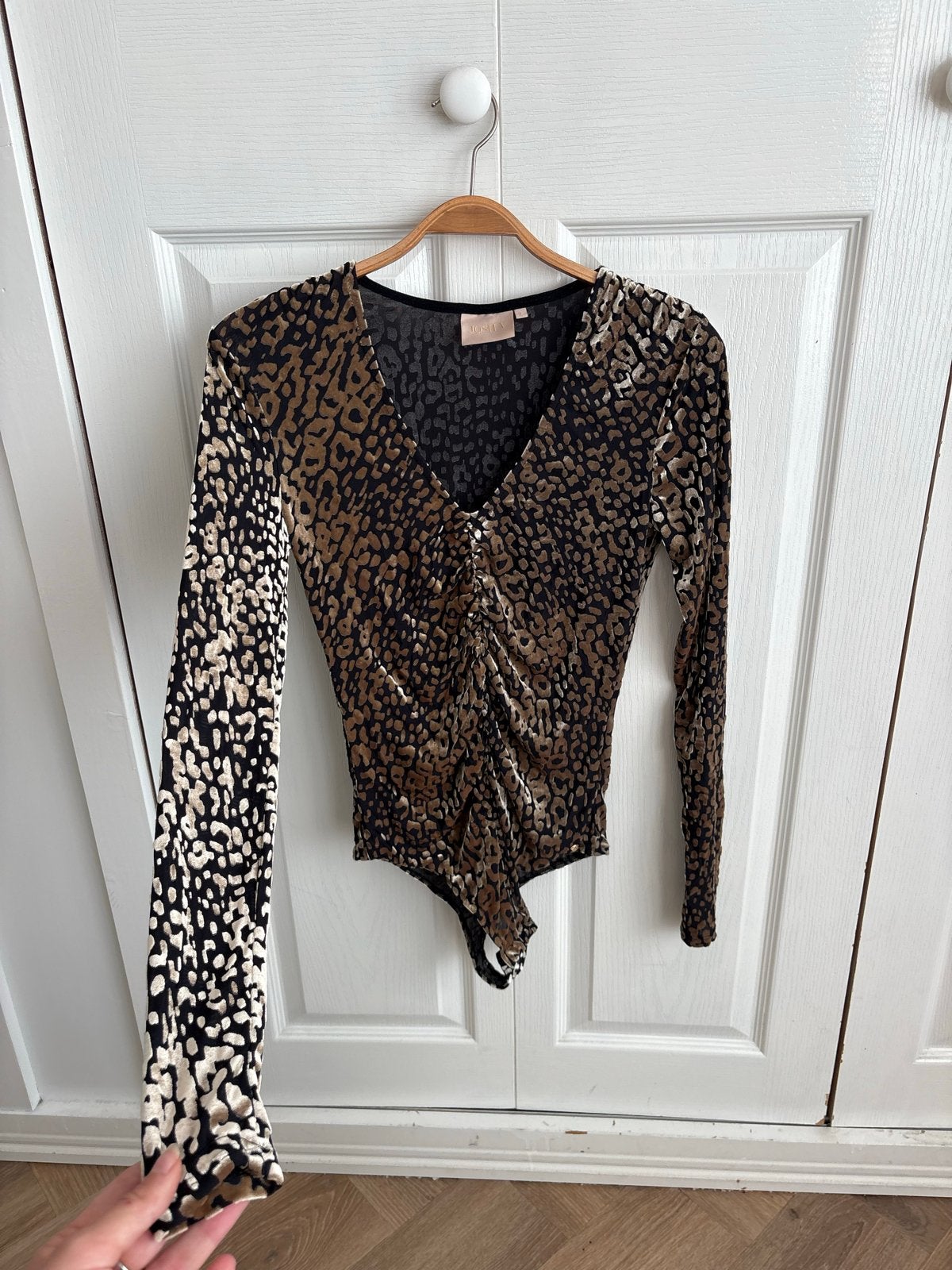 Josh V Luipaardprint Bodysuit Maat S, Bruin, Verzenden, Zo goed als nieuw, Lange mouw