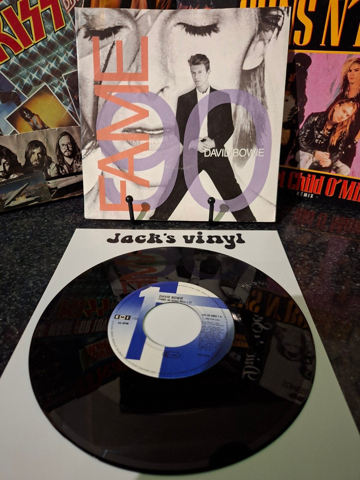 David Bowie - Fame 90 (Vinyl Single)  1990, 7 inch, Ophalen of Verzenden, Overige typen, Fotohoes