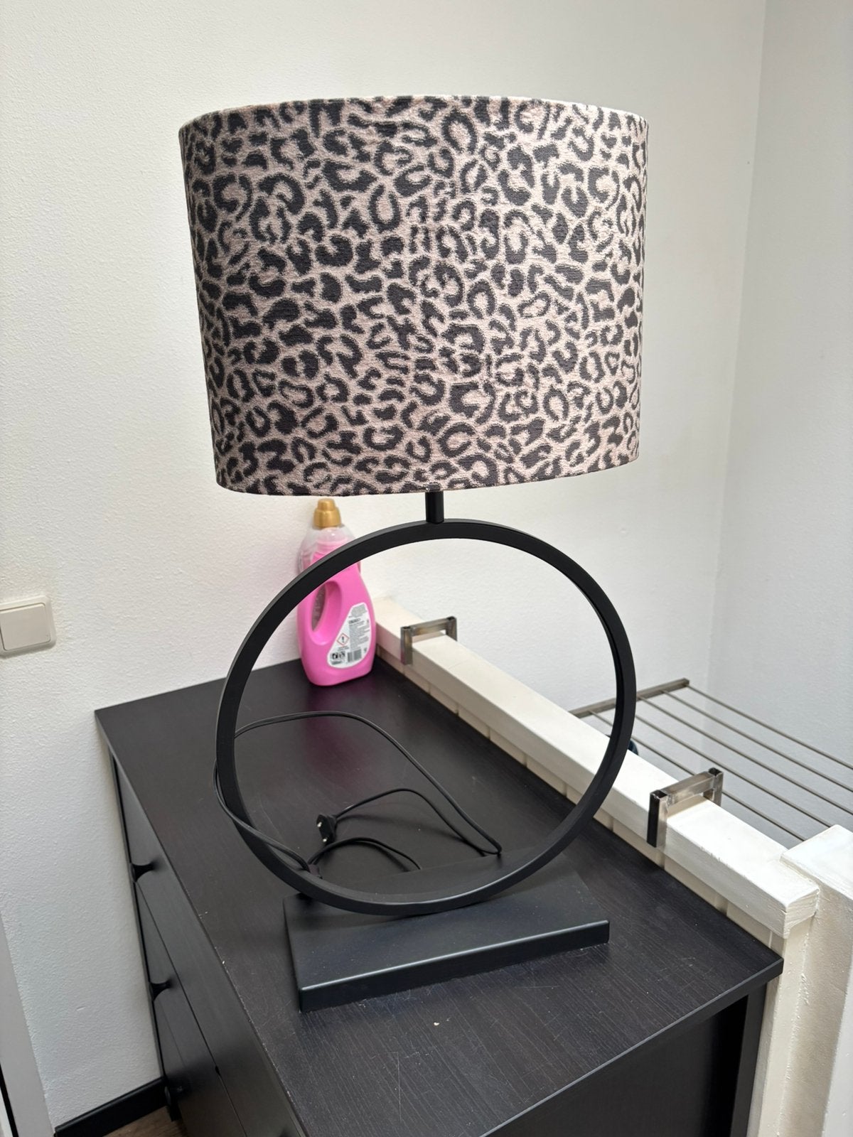 Mooie lamp met tijgerkap, Ophalen of Verzenden, Zo goed als nieuw