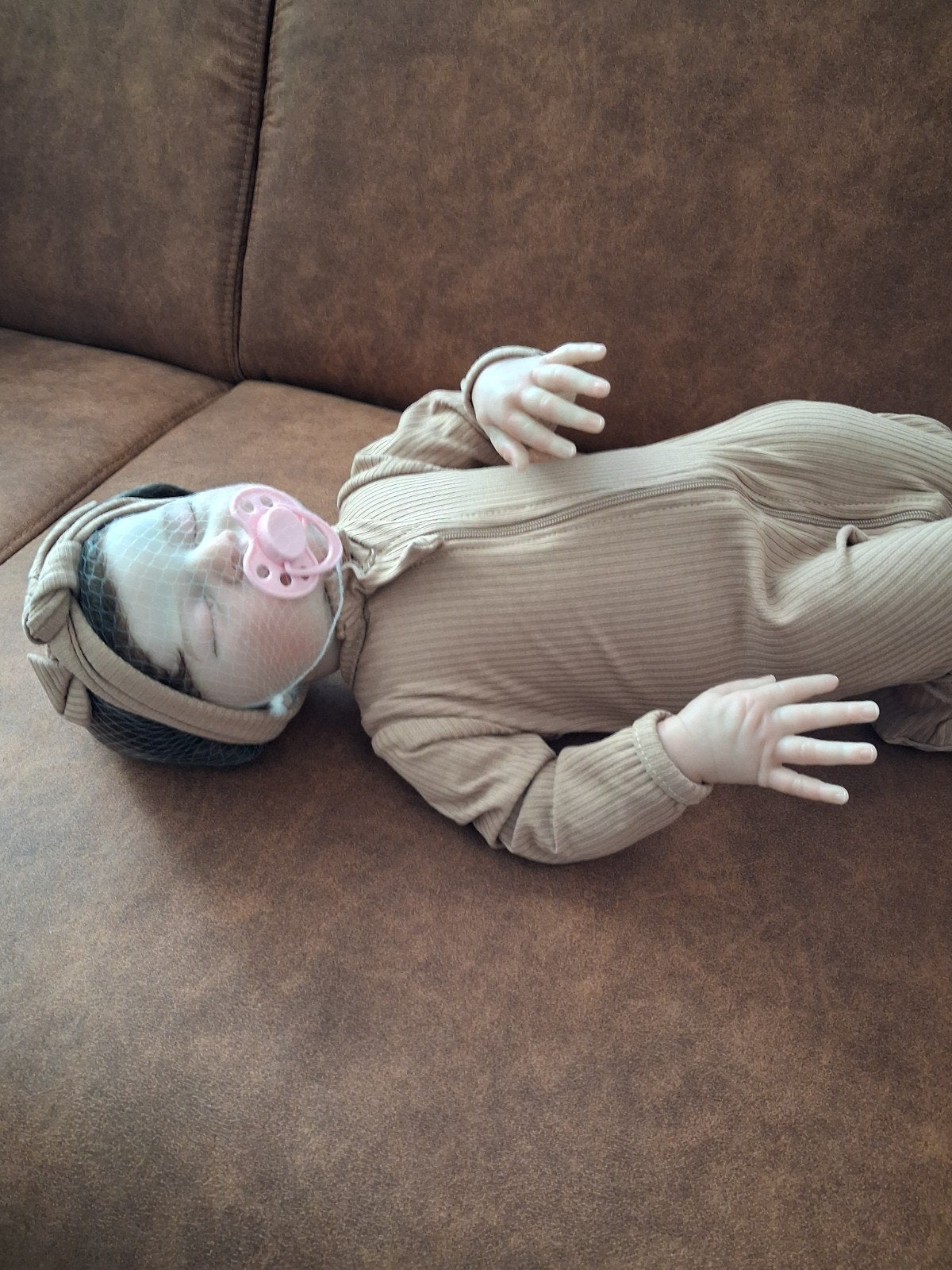 Realistische Reborn Babypop met Speen en Kleding, Ophalen of Verzenden, Nieuw, Babypop, Levensecht of Reborn