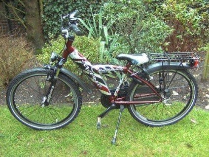 Mooie alpina yabber red booster 24 inch met vv, Fietsen en Brommers, Fietsen | Jongens, Ophalen, Zo goed als nieuw, 24 inch, Alpina