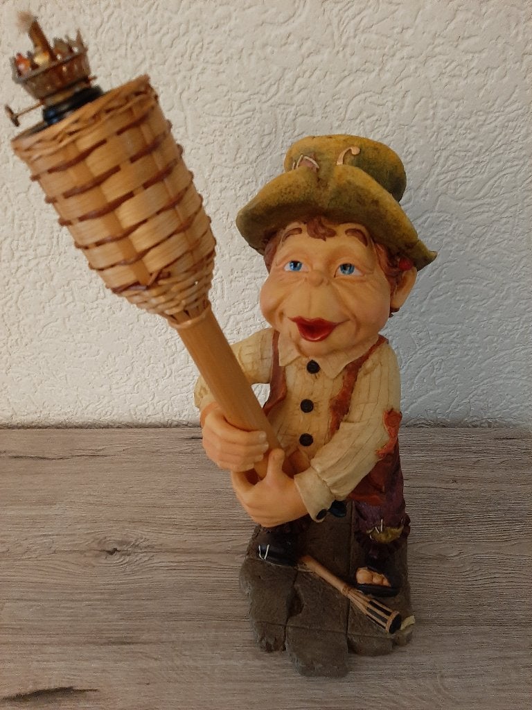laven Efteling Lakkel met zijn fakkel, Ophalen of Verzenden, Zo goed als nieuw, Beeldje of Poppetje
