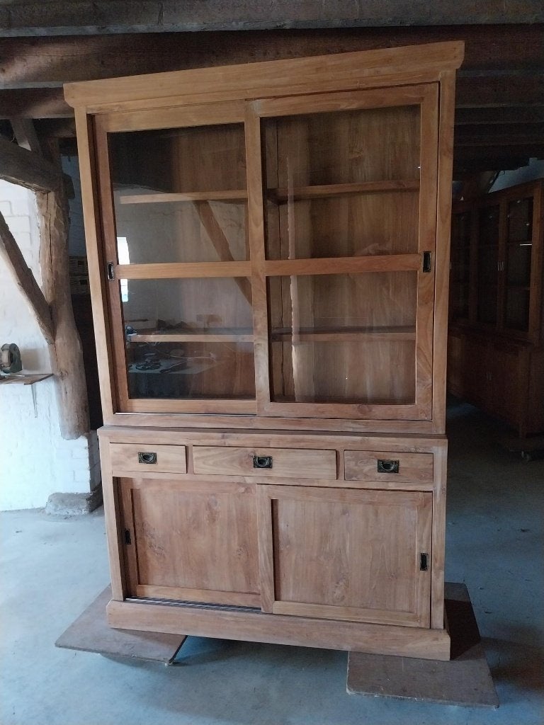 Prachtige Teak Buffetkast 145 cm, Huis en Inrichting, Kasten | Buffetkasten, Zo goed als nieuw, 200 cm of meer, 100 tot 150 cm