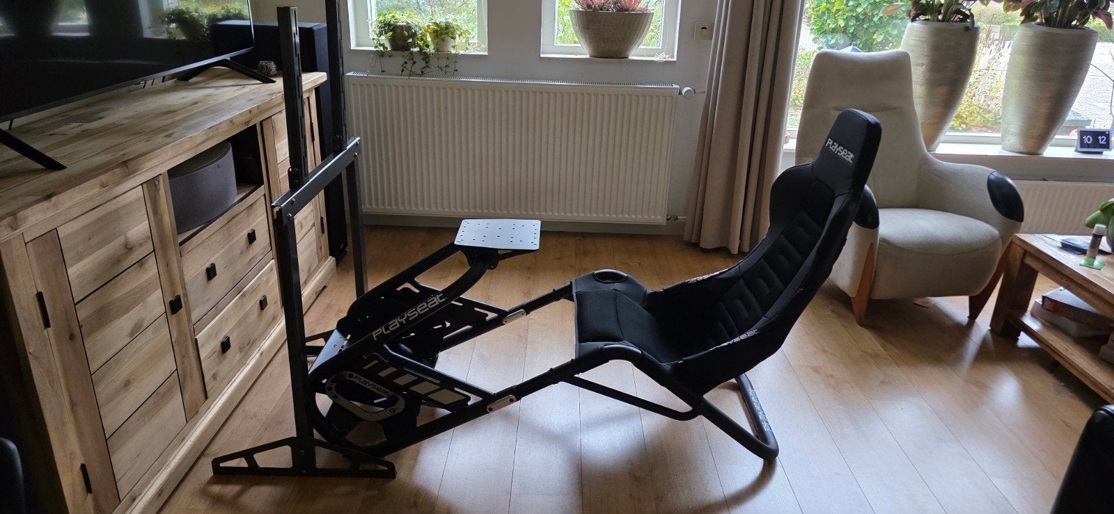 Playseat Trophy met stuur pedalen en tv standaard!, Ophalen, Zo goed als nieuw, Playseat