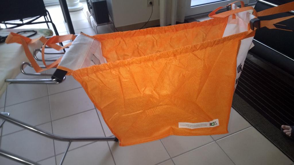 Nieuw ; hangtas shopper voor in de winkelkar, Ophalen of Verzenden, Nieuw, Zwart, Shopper